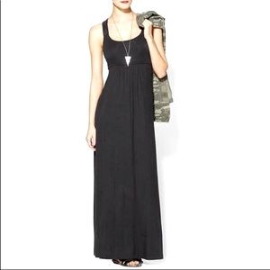 Soft Calvin Klein black strappy back maxi dress